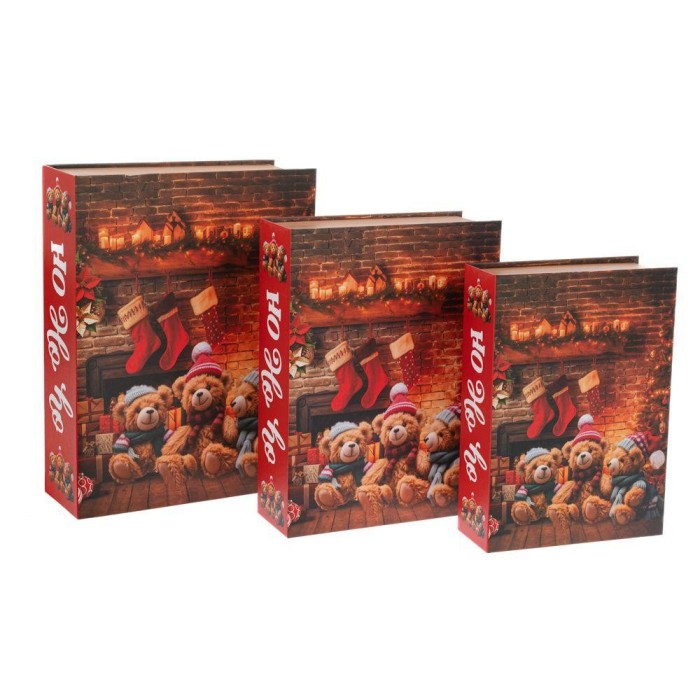 SET 3 SCATOLE NATALIZIE PORTAOGGETTI